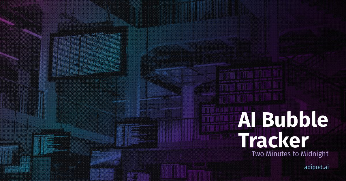 AI Bubble Tracker — Two Minutes to Midnight